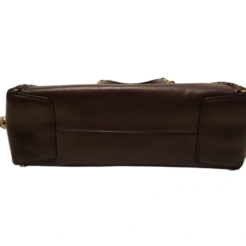 Michael Kors Sadie Leather Satchel & Mott Wallet Damson | Gold Hardware NWT - Picture 13 of 13